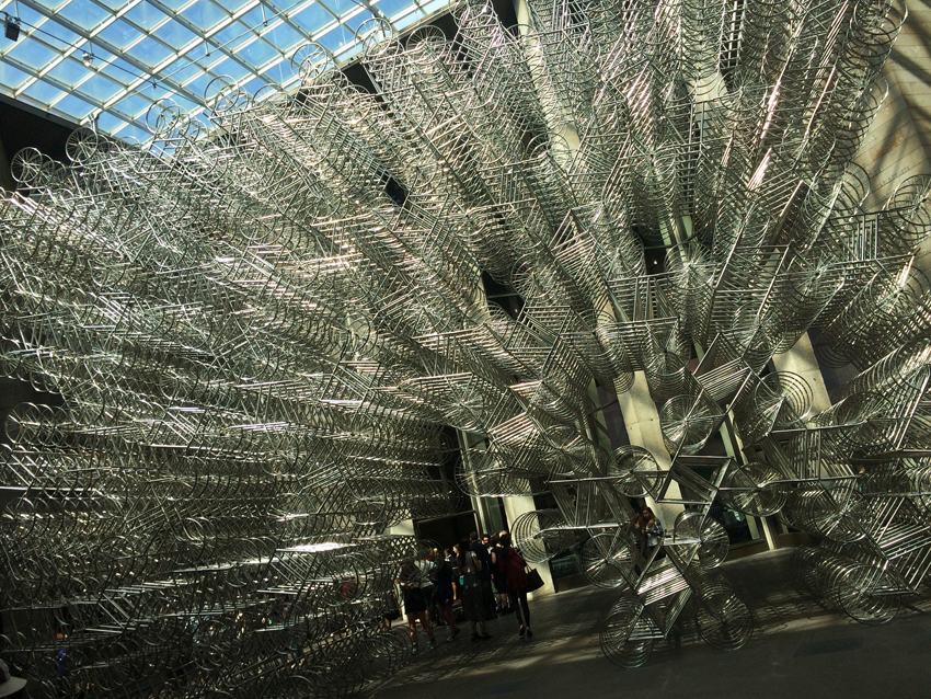 Ai Weiwei's bike installation