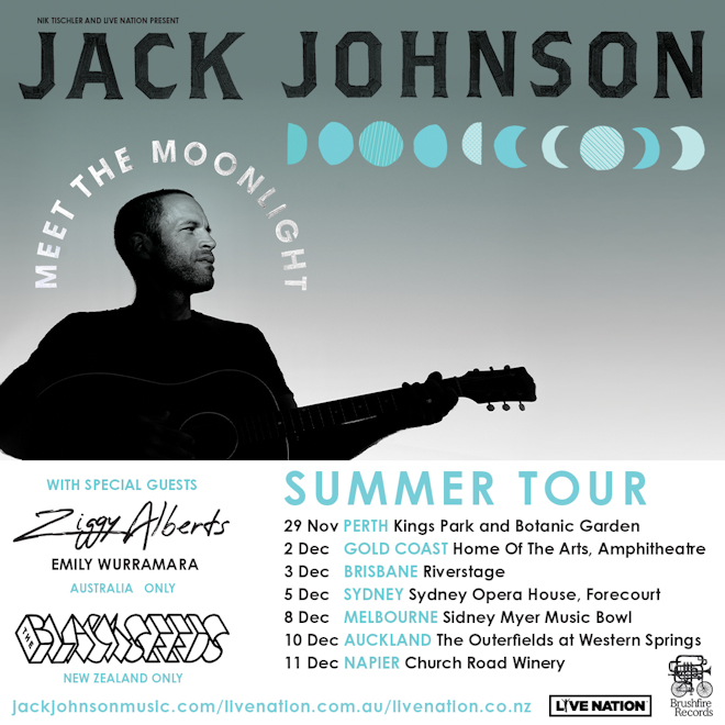 jack johnson tour australia
