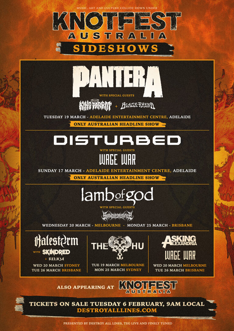 KNOTFEST AUSTRALIA ANNOUNCE SIDESHOWS! - Australian Musician Magazine