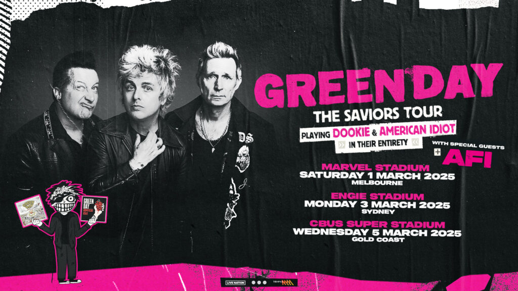 GREEN DAY ANNOUNCE AUSTRALIAN LEG OF ‘THE SAVIORS TOUR’ - Australian ...