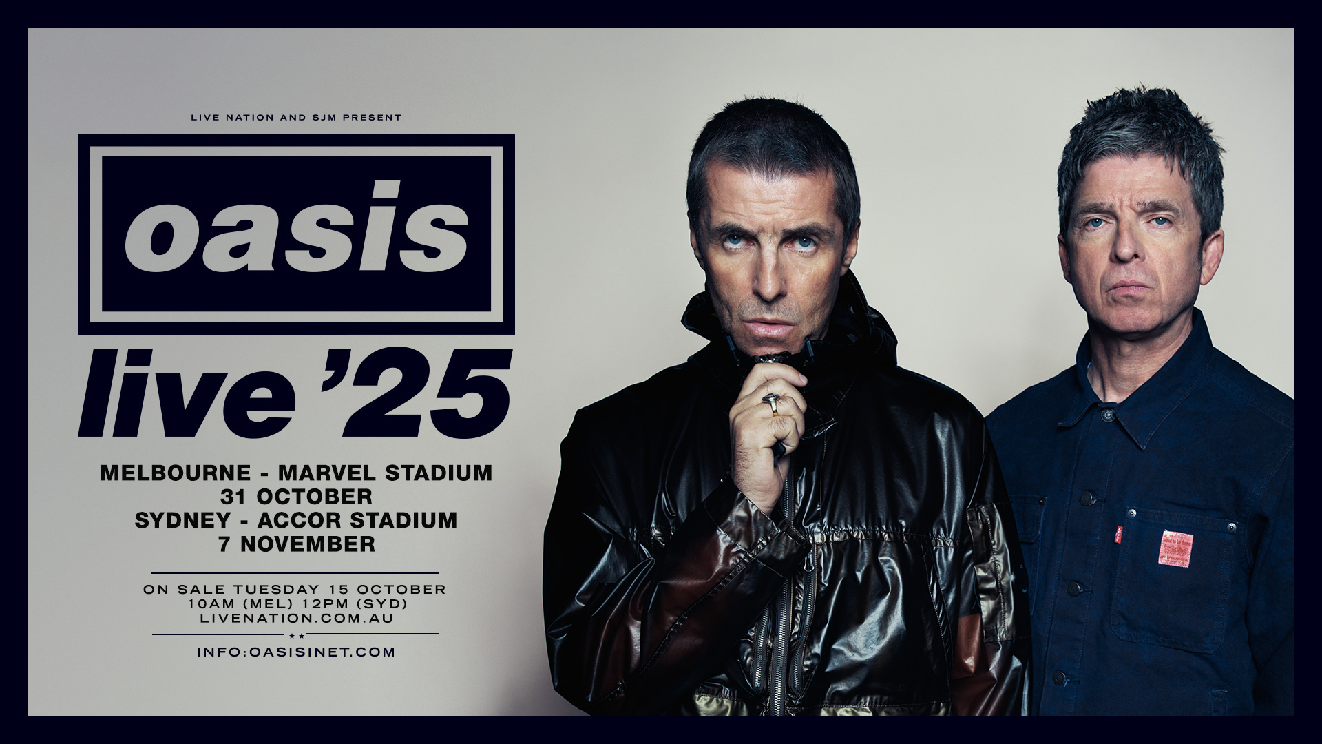 OASIS ANNOUNCE AUSTRALIAN LEG OF 2025 WORLD TOUR Australian Musician OASIS ANNOUNCE AUSTRALIAN LEG OF 2025 WORLD TOUR Australian Musician